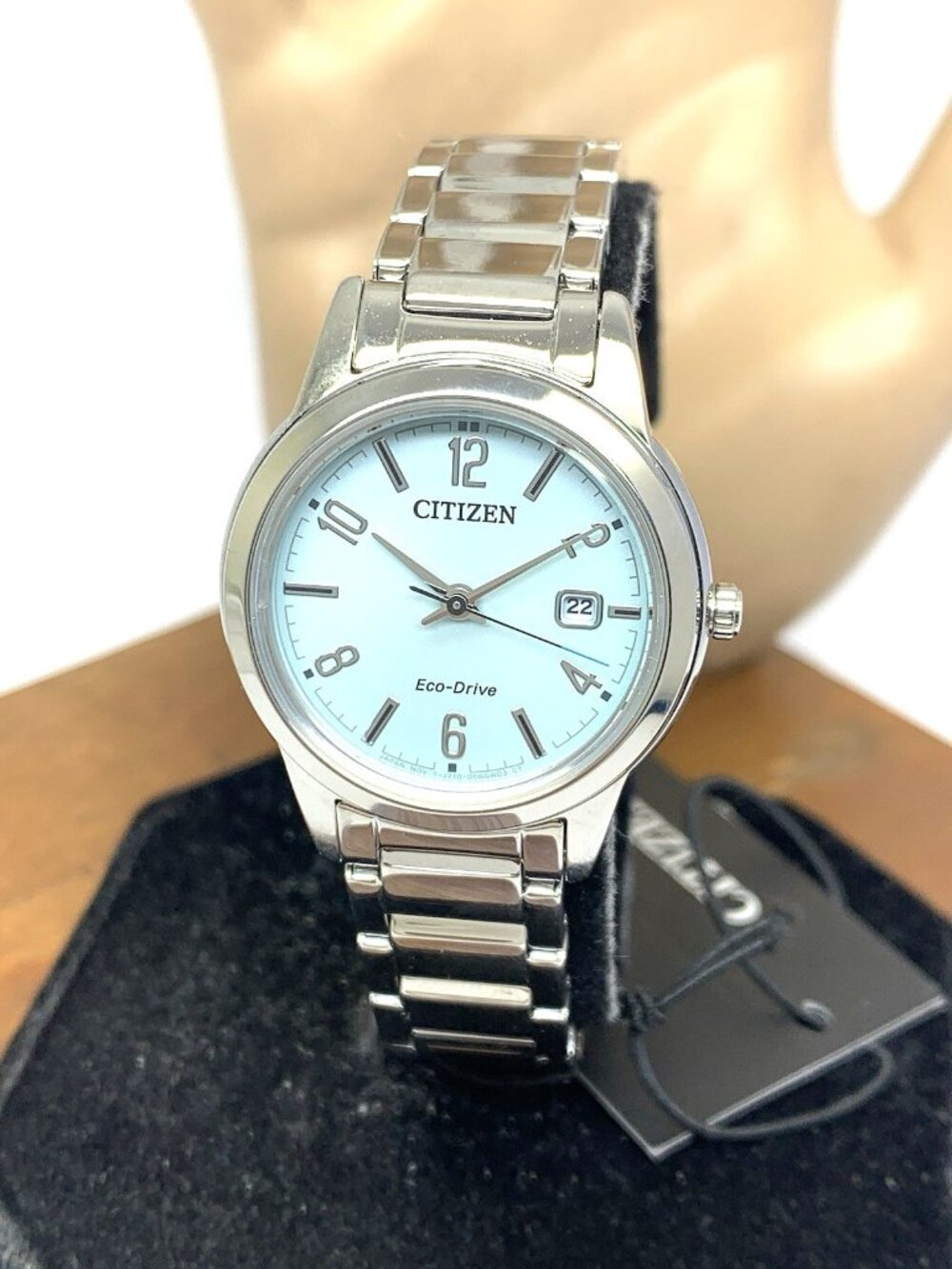 Citizen Womens Watch FE1241-71X Eco Drive Blue Dial Silver Stainless Steel 29mm